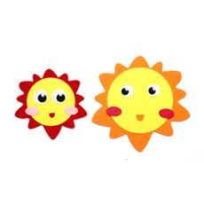 피플스파티 펠트꾸미기 해 달 하늘, 햇님