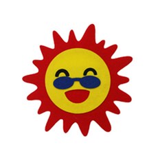 피플스파티 펠트꾸미기 해 달 하늘, 태양