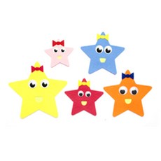 피플스파티 펠트꾸미기 해 달 하늘, 별세트