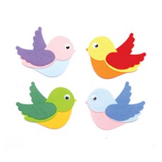 피플스파티 펠트꾸미기 동물 새 물고기, 새B