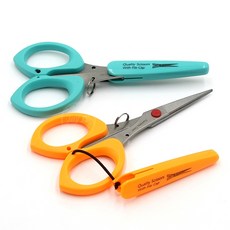 하비 수예가위(12cm) 오렌지색, 1개