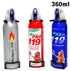 동성바텍 뉴 월드프로 119 대용량 소화기 360ml 차량용소화기 자동차소화기, 1개