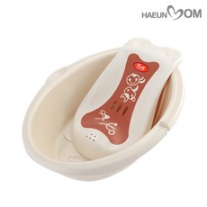 하은맘 신생아욕조 (욕조+등받이세트) 유아욕조 아기욕조, 아이보리, 1개