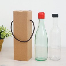 더바람 선물박스 무지3호박스(1P용) 참기름병 전용 종이상자, 1개