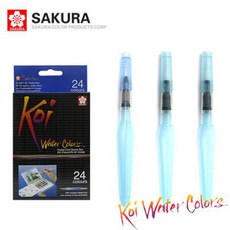 사쿠라 코이 워터칼라 워터브러쉬 물붓펜 소 중 대, 사쿠라 코이 워터 브러쉬 (소)