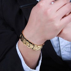 장바9니 게르마늄팔찌 11.타이탄남성건강팔찌-골드 조절기증정, 1개