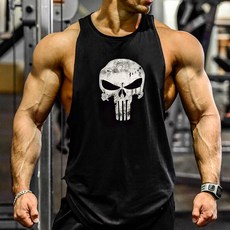 장바9니 헬스나시 머슬티 운동 스포츠나시-스컬