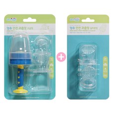 앙쥬 잡기 쉬운 과즙망 블루 + 실리콘 리필망 2p, 혼합 색상, 1개