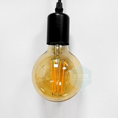 포커스 LED 에디슨전구 COB G95 5W E26, 전구색, 1개