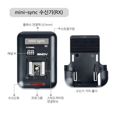 SMDV 미니싱크 플래쉬무선동조기 플래쉬웨이브3 FW-2호환, 1개, MINI-SYNC추가 수신기