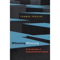 Witnessing Witnessing: On the Reception of Holocaust Survivor Testimony Hardcover, Fordham University Press