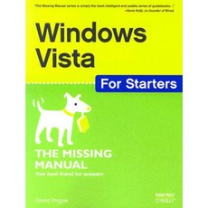 Windows Vista for Starters: The Missing Manual Paperback, O'Reilly Media