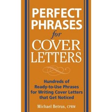 Perfect Phrases for Cover Letters Paperback, McGraw-Hill Education