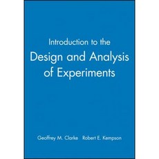Introduction to the Design and Analysis of Experiments Paperback, Wiley