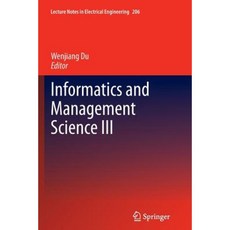 Informatics and Management Science III Paperback, Springer