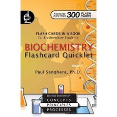 Biochemistry Flashcard Quicklet: Flash Cards in a Book for Biochemistry Students Paperback, Infonential, Inc.