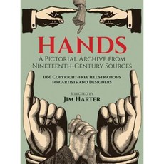 Hands: A Pictorial Archive from Nineteenth-Century Sources Paperback, Dover Publications