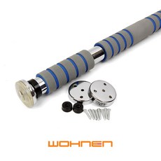 WOHNEN 가정용 실내철봉 철봉바 문틀철봉 치닝디핑 턱걸이기구 풀업바 헬스기구, 멀티그립철봉-회색