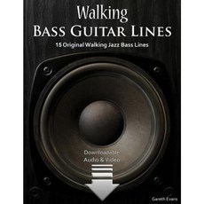 Walking Bass Guitar Lines: 15 Original Walking Jazz Bass Lines with Audio & Video Paperback, Intuition Publications