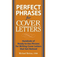 Perfect Phrases for Cover Letters Hardcover, McGraw-Hill