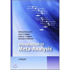 (영문도서) Introduction to Meta-Analysis Hardcover, Wiley