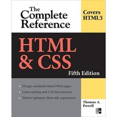 HTML & CSS: The Complete Reference Fifth Edition Paperback, McGraw-Hill Education