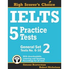 Ielts 5 Practice Tests General Set 2: Tests No. 6-10 Paperback, Simone Braverman