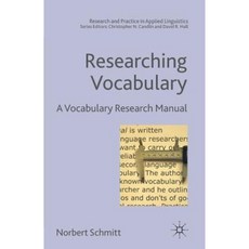 Researching Vocabulary: A Vocabulary Research Manual Paperback, Palgrave MacMillan