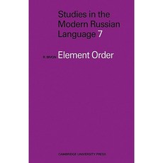 Element Order, Cambridge University Press