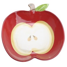 Design Imports 스톤웨어 파이 접시, Apple, 1개