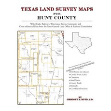 Texas Land Survey Maps for Hunt County Paperback, Arphax Publishing Co.