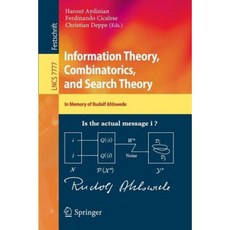 Information Theory Combinatorics and Search Theory: In Memory of Rudolf Ahlswede Paperback, Springer