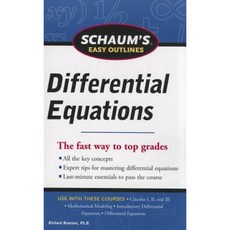 Schaum's Easy Outlines Differential Equations Paperback, McGraw-Hill Education