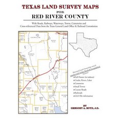 Texas Land Survey Maps for Red River County Paperback, Arphax Publishing Co.