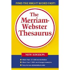 Merriam Webster Thesaurus Paperback, Merriam-Webster