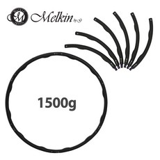 멜킨스포츠 버넷 스탠다드 훌라후프 1200g 뱃살 다이어트 지압 가정용 실내 홈트레이닝, 1500g, 스탠다드_1500g_블랙