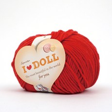 [슬로우플로우] 아이돌 IDOLL 45g 낱개 뜨개실, 03 레드, 1개