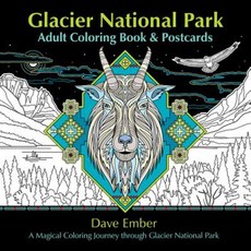 Glacier National Park Adult Coloring Book and Postcards: A Magical Coloring Journey Through Glacier National Park Paperback, Farcountry Press