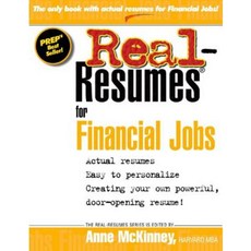 Real Resumes for Financial Jobs Paperback, Createspace Independent Publishing Platform