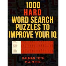 1000 Hard Word Search Puzzles to Improve Your IQ Paperback, Createspace Independent Publishing Platform