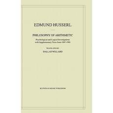 Philosophy of Arithmetic: Psychological and Logical Investigations with Supplementary Texts from 1887-1901 Hardcover, Springer