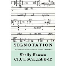 Signotation the Musical Architecture of Signed Languages: The Intersection of Signed Languages Music and Mathematics Paperback, Aslish