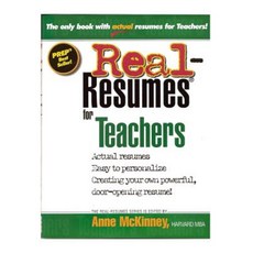 Real-Resumes for Teachers Paperback, Createspace Independent Publishing Platform