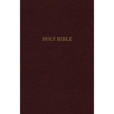KJV Reference Bible Personal Size Giant Print Leather-Look Burgundy Red Letter Edition Imitation Leather, Thomas Nelson