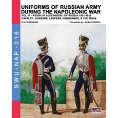 Uniforms of Russian Army During the Napoleonic War Vol.11: Cavalry: Hussars Lancers Gendarmes & the Train Paperback, Soldiershop