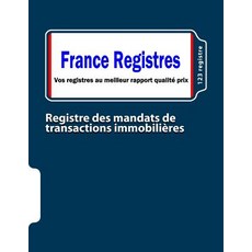 Registre Des Mandats de Transactions Immobilieres Paperback, Createspace