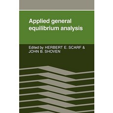 Applied General Equilibrium Analysis Paperback, Cambridge University Press