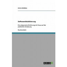 Softwarelokalisierung Paperback, Grin Publishing