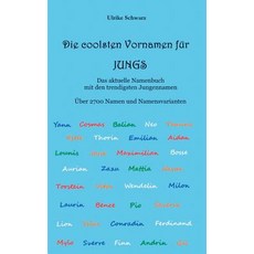 Die Coolsten Vornamen Fur Jungs - Das Aktuelle Namenbuch Mit Den Trendigsten Jungennamen Paperback, Books on Demand