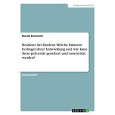Resilienz Bei Kindern Paperback, Grin Publishing